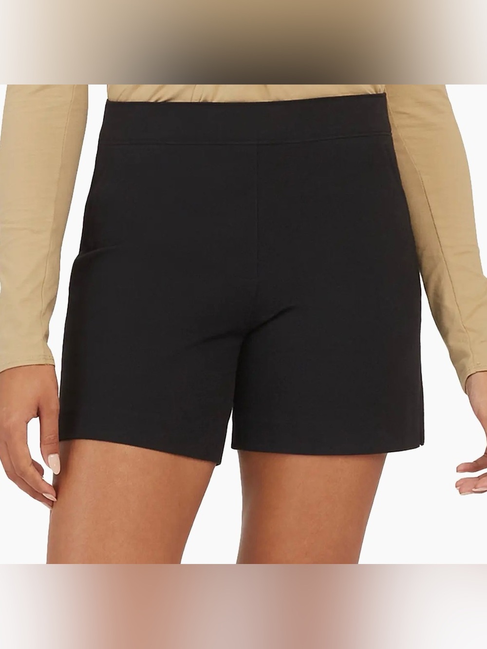 Spanx On The Go Polished Stretch-Cotton Shorts